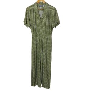 Vintage Carol Anderson Heart Floral Maxi Dress